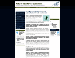 naturaltestosteronesupplement.com screenshot