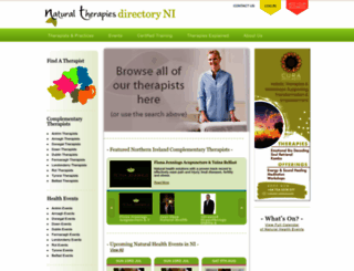 naturaltherapiesdirectoryni.com screenshot
