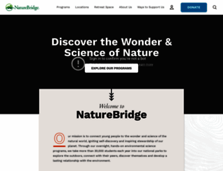 naturebridge.org screenshot