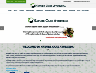 naturecareayurveda.com.au screenshot