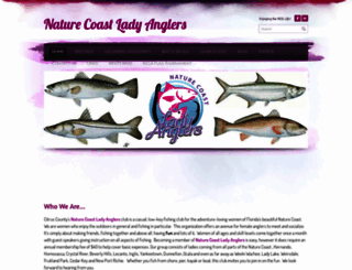 naturecoastladyanglers.com screenshot
