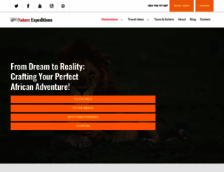 natureexpeditions.com screenshot