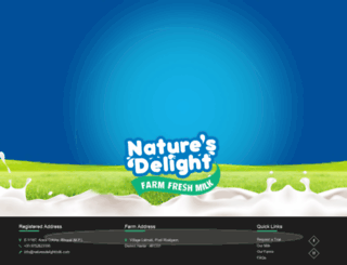 naturesdelightmilk.com screenshot