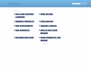 naturesfoods.org screenshot