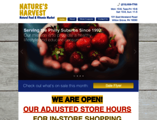 naturesharvestpa.com screenshot