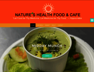 natureshealthfoodcafe.com screenshot
