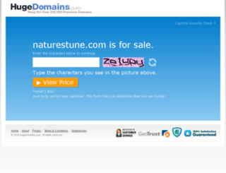 naturestune.com screenshot