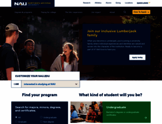 nau.edu screenshot