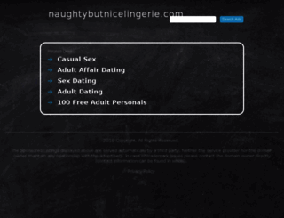 naughtybutnicelingerie.com screenshot