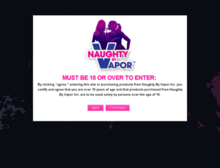 naughtybyvapor.com screenshot