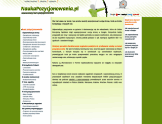 naukapozycjonowania.pl screenshot
