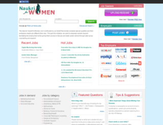 naukriforwomen.com screenshot