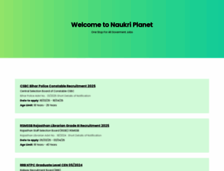 naukriplanet.in screenshot