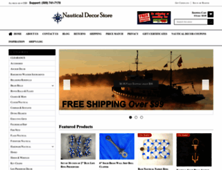 nauticaldecorstore.com screenshot