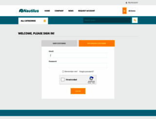 nautilusmarinewholesale.com screenshot
