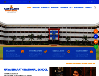 navabharathschool.com screenshot