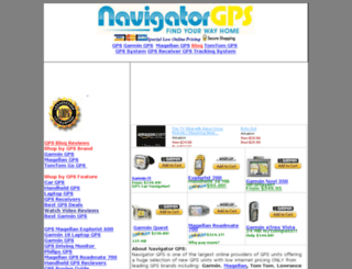 navigatorgps.com screenshot