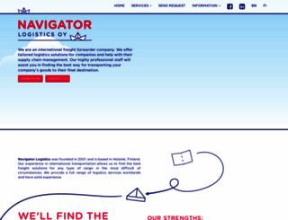 navigatorlogistics.fi screenshot