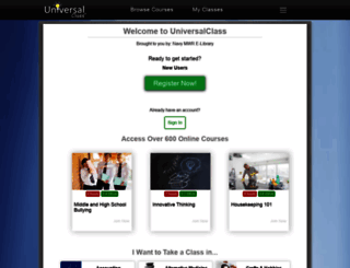 navyknowledgeonline.universalclass.com screenshot