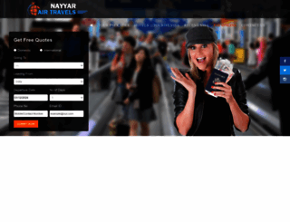 nayyarairtravels.com screenshot