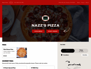 nazzspizza.com screenshot