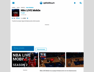 nba-live-mobile.uptodown.com screenshot