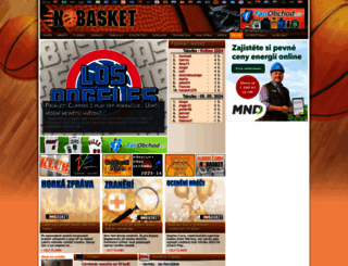 nbasket.cz screenshot