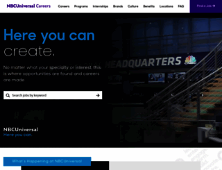 nbcunicareers.com screenshot