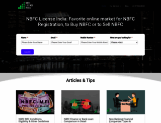 nbfclicenseindia.com screenshot