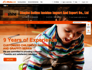 nbinshine.en.alibaba.com screenshot