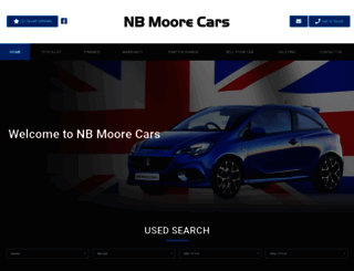 nbmoorecars.co.uk screenshot