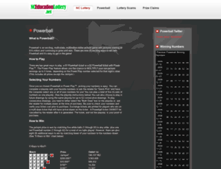 nc-educationlottery.net screenshot