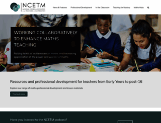 ncetm.org.uk screenshot
