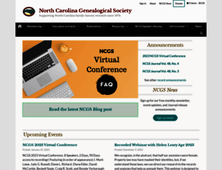 ncgenealogy.org screenshot