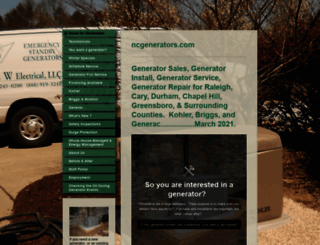ncgenerators.com screenshot