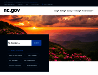 ncgov.com screenshot