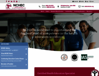 nchec.sitewrench.com screenshot