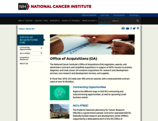 ncioa.cancer.gov screenshot