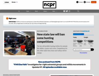 ncpr.org screenshot