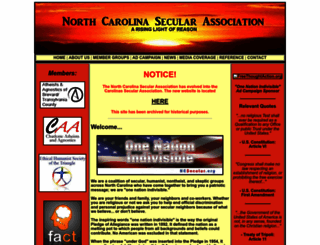 ncsecular.org screenshot