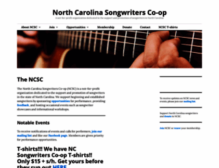 ncsongwriters.org screenshot