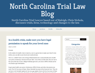nctriallawblog.com screenshot
