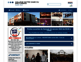 nd-bretonnais.e-lyco.fr screenshot