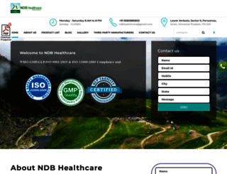 ndbhealthcare.com screenshot