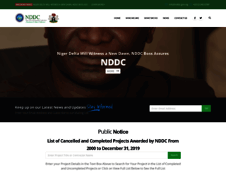 nddc.gov.ng screenshot