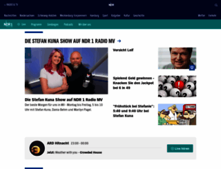 ndr1radiomv.de screenshot