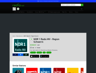 ndr1radiomv.radio.net screenshot