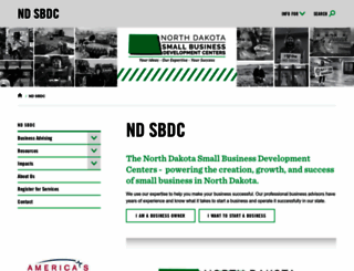 ndsbdc.org screenshot