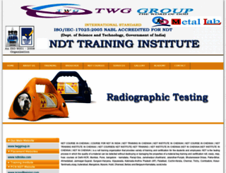 ndtinstitutes.com screenshot
