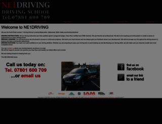 ne1driving.co.uk screenshot